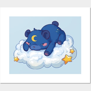 Bear on a Cloud Posters and Art